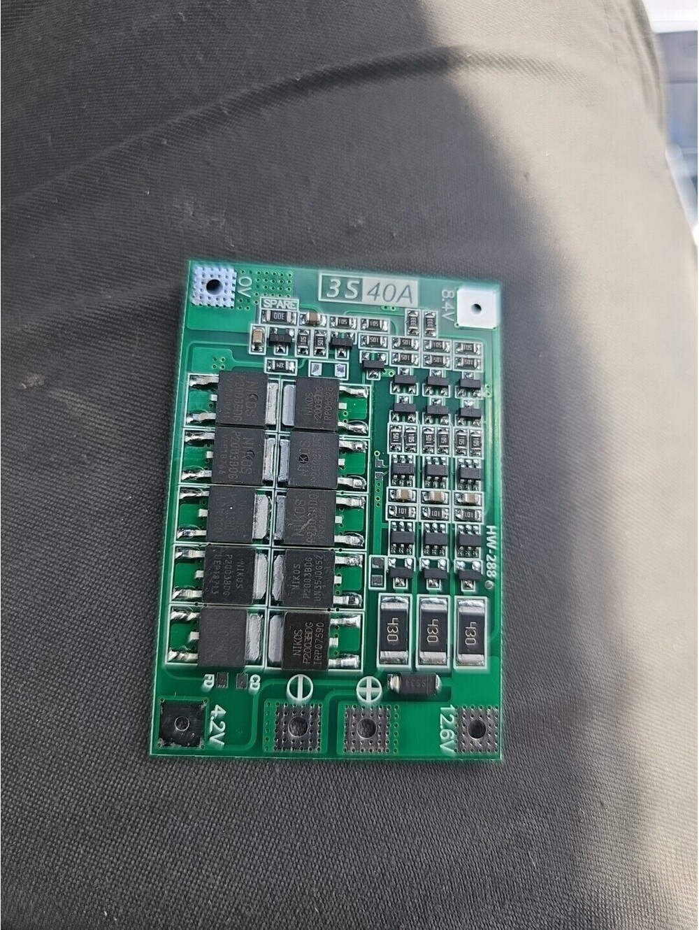 5x 3S 11.1V 12.6V 40A 18650 Li-ion Balanced Lithium Battery BMS Protection Board